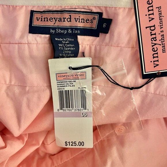 Vineyard Vines Pink Halter Top with Dragonfly Design - Picture 8 of 8